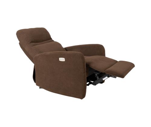Tugitool recliner SAHARA pruun, 79x90xH102cm, vineer, metall