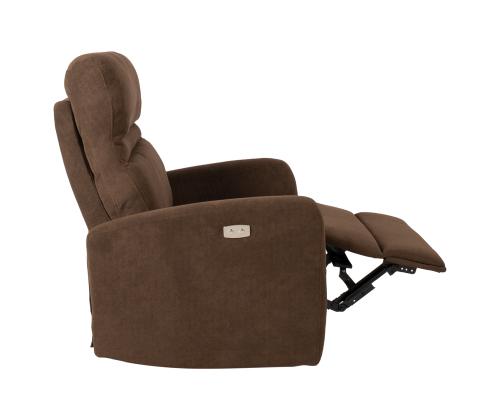 Tugitool recliner SAHARA pruun, 79x90xH102cm, vineer, metall
