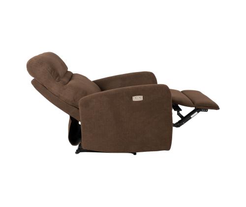 Tugitool recliner SAHARA pruun, 79x90xH102cm, vineer, metall