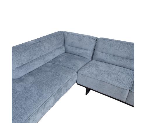 Nurgadiivan HASSO VN 272x240/95xH79cm, hõbehall