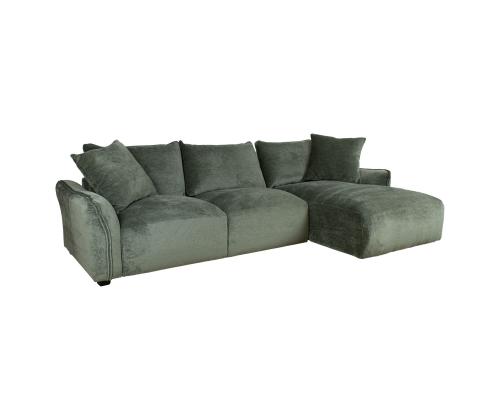 Nurgadiivan DIVI PN 284x102/162xH83cm, mündiroheline