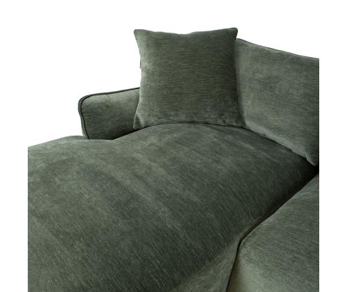 Nurgadiivan DIVI VN 284x162/102xH83cm, mündiroheline