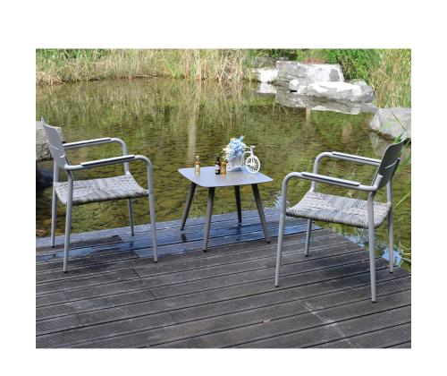 Rõdukomplekt COCORA laud, 2 tooli, taupe