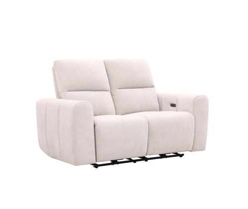 Diivan MATIAS 2-kohaline elektriline recliner 162x90xH100cm, helebeež