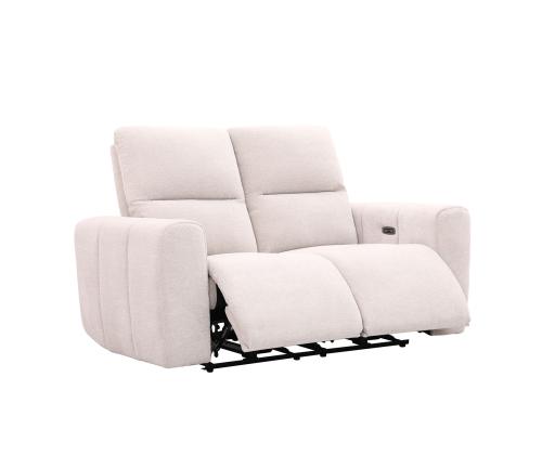 Diivan MATIAS 2-kohaline elektriline recliner 162x90xH100cm, helebeež