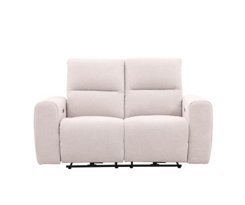 Diivan MATIAS 2-kohaline elektriline recliner 162x90xH100cm, helebeež