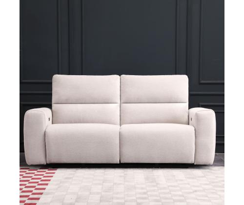 Diivan MATIAS 3-kohaline elektriline recliner 202x90xH100cm, helebeež