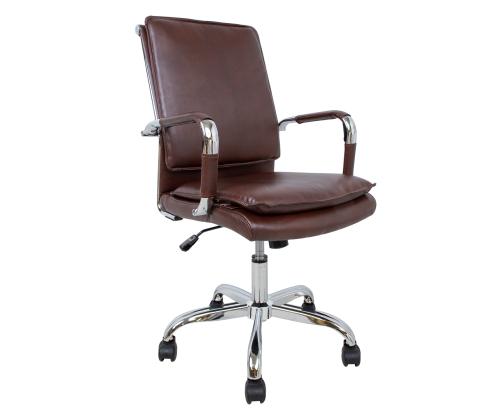 Arvutitool/kontoritool ULTRA 54,5x63xH94-104cm, pruun kunstnahk