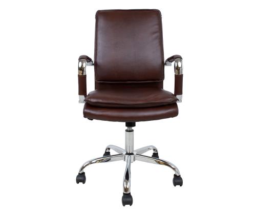 Arvutitool/kontoritool ULTRA 54,5x63xH94-104cm, pruun kunstnahk