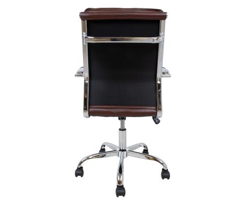 Arvutitool/kontoritool ULTRA 54,5x63xH94-104cm, pruun kunstnahk