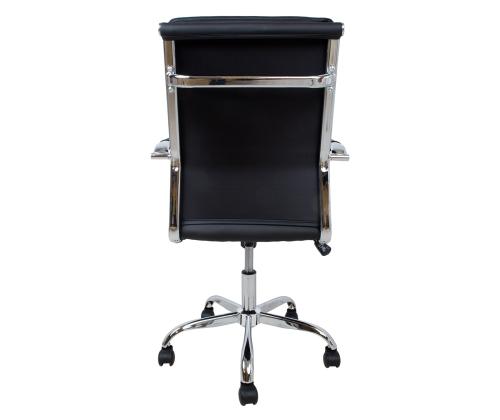 Arvutitool/kontoritool ULTRA 54,5x63xH94-104cm, must kunstnahk