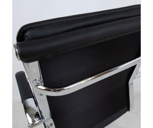 Arvutitool/kontoritool ULTRA 54,5x63xH94-104cm, must kunstnahk