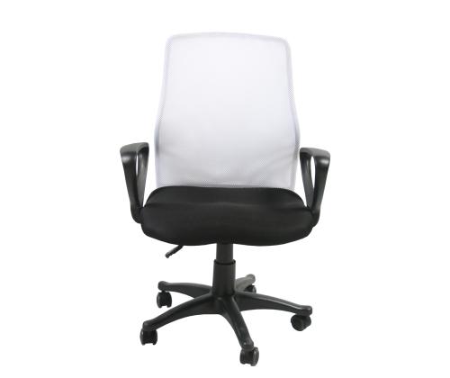 Töötool TREVISO, 59x58xH90-102cm, must/valge, polüesterkangas, plastik