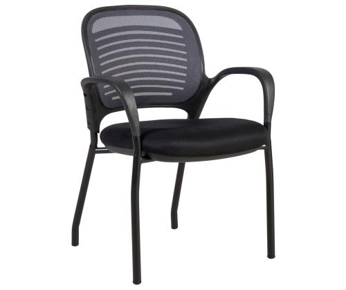 Klienditool TORINO 59x59xH84cm, hall/must