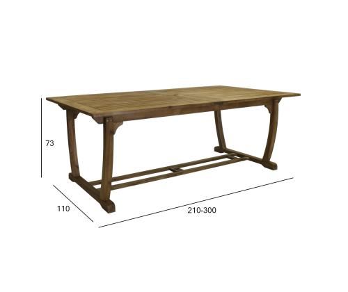 Laud FUTURE 210/300x110xH73cm