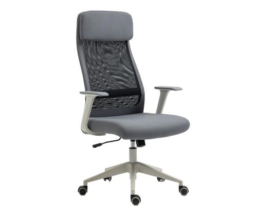 Töötool ELMER 67x62xH113-124cm, hall / must