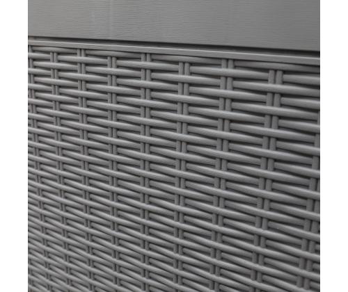 Säilituskast SAYA 122x54,5x62,3cm, hall plastik