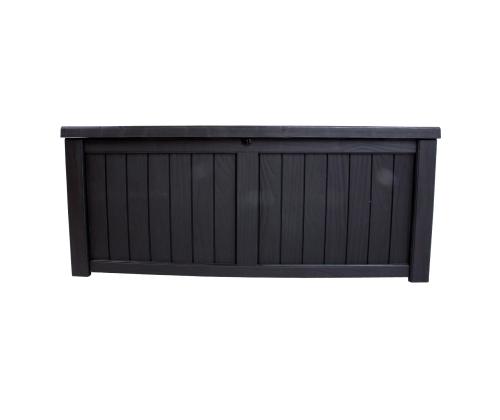 Säilituskast PRAIA 143x67,5x60,5cm/450L, must plastik