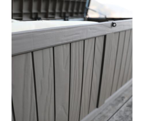 Säilituskast PRAIA 143x67,5x60,5cm/450L, must plastik