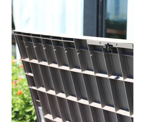 Säilituskast PRAIA 143x67,5x60,5cm/450L, must plastik