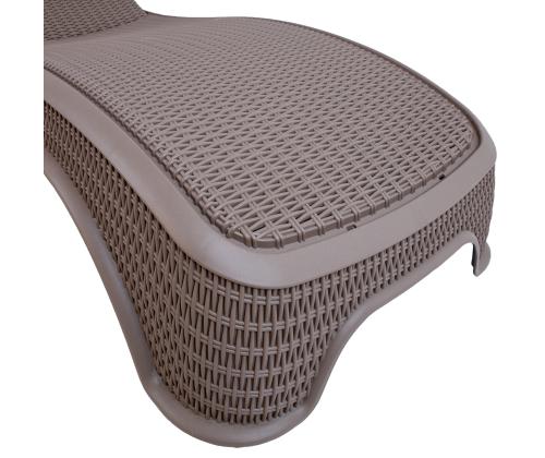 Lamamistool NEWPORT hallikasbeež plastik