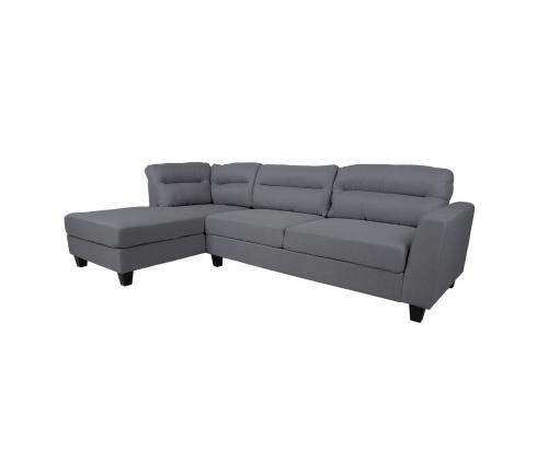 Nurgadiivan HELSINKI VN 268x158/83xH88cm, tumehall