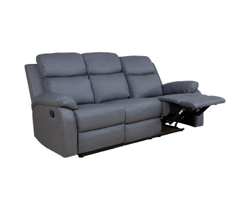 Diivan REX 3-kohaline manuaalne recliner 186x81xH103cm, tumehall