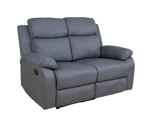 Diivan REX 2-kohaline manuaalne recliner 133x81xH103cm, tumehall
