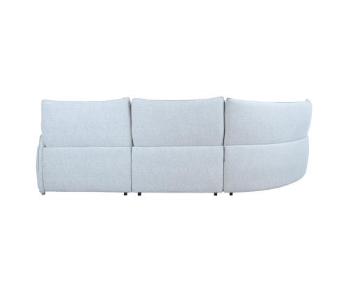 Nurgadiivan CANNES VN elektriline recliner 310x101/91xH92cm, helehall