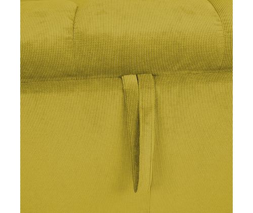 Diivanvoodi STELLA vedrumadratsiga 206x94xH70cm, kollane