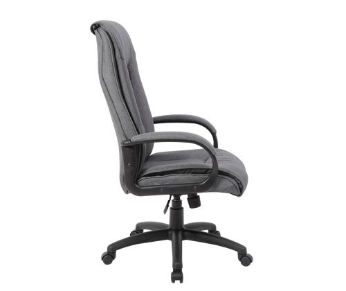 Töötool MASON, 68,5x76,5xH115,5-124,5cm, tumehall, kangas, plastik