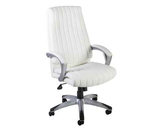 Töötool ELEGANT, 62,5x76,5xH112-119,5cm, valge, kunstnahk, plastik