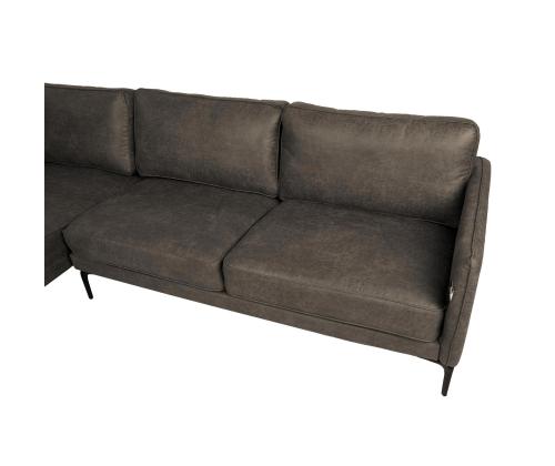 Nurgadiivan SOFIA VN 257x168/83xH82cm, tume oliiv