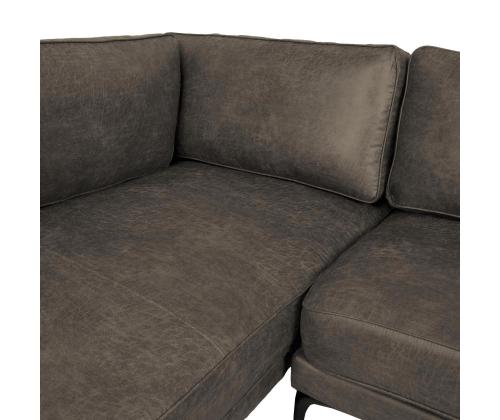 Nurgadiivan SOFIA VN 257x168/83xH82cm, tume oliiv