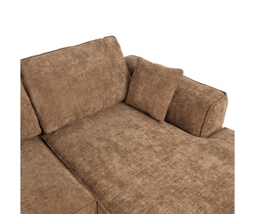 Nurgadiivan OLIVIA PN 295x104/170xH92cm, beež