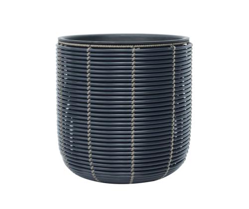 Lillepott WICKER D35xH36cm, must/pruun