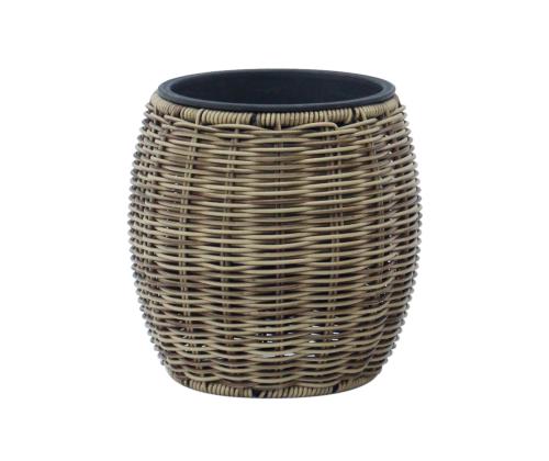 Lillepott WICKER D20xH20cm, helepruun