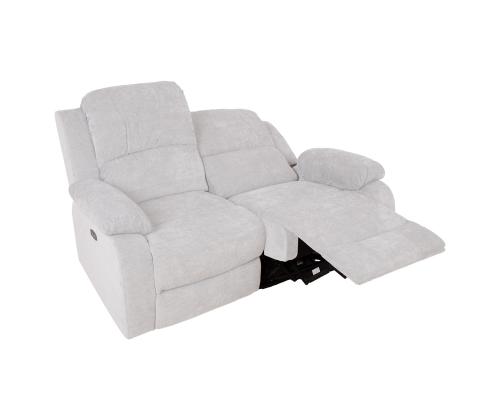Diivan FELICIA 2-kohaline elektriline recliner 150x96xH100cm, loodusvalge