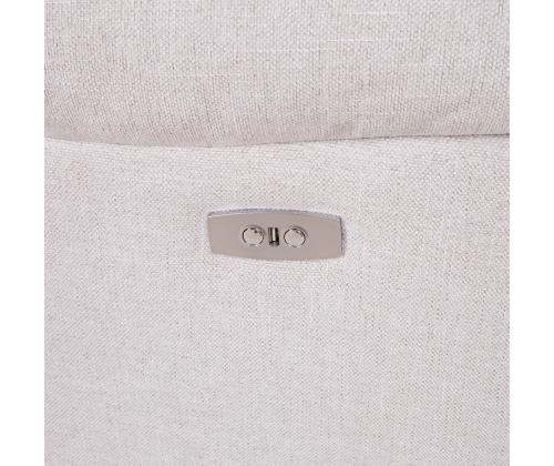 Diivan FELICIA 3-kohaline elektriline recliner 208x96xH100cm, loodusvalge