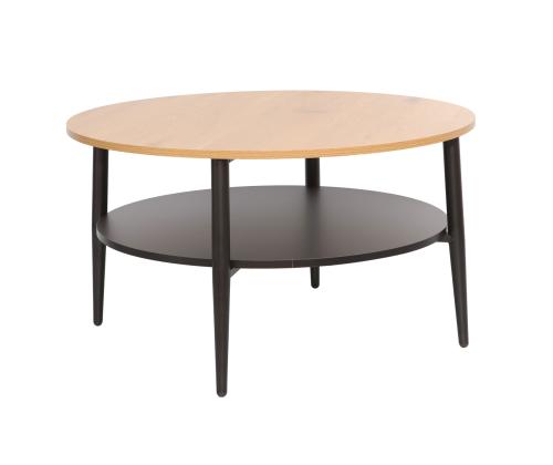 Diivanilaud HECTOR 80x80xH45cm, saar/must