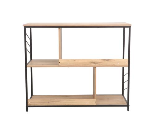 Riiul DIMITRA 100x40xH83,5cm, rustik/must