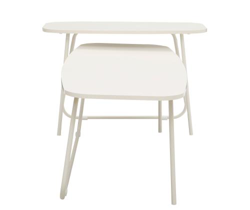 Diivanilaud DUO 2tk 120x48xH40cm, 75x40xH48cm, hele puit/beež