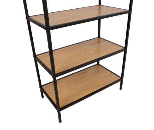 Riiul HEDVIG 63x33xH152cm, saar/must