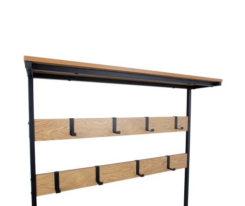 Esikuriiul HEDVIG 100x36xH180cm, saar/must