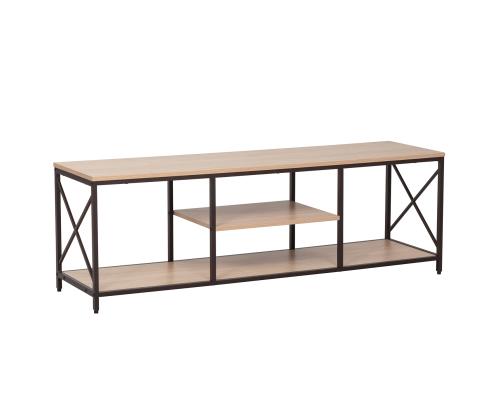 TV laud STUDY 140x40xH46,5cm, tamm/must