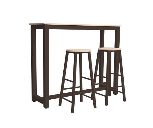 Baarikomplekt SANCIA tamm/pruun