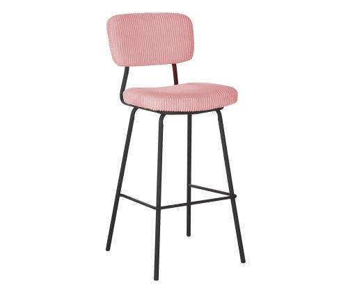 Baaritool KEIU 46x49xH107cm, vanaroosa velvet