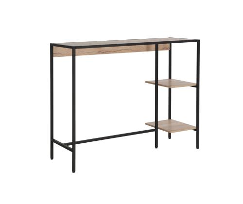 Baarikomplekt HEDVIG laud ja 2 baaripukki, saar/must