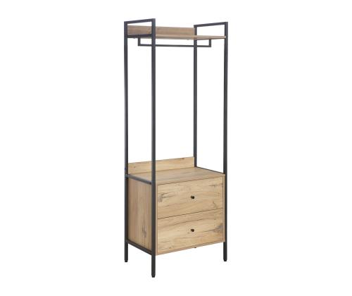 Esikuriiul HANNES 64x40xH180cm, rustik melamiin