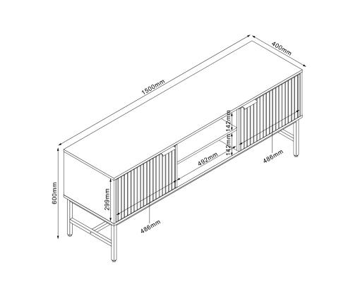 TV laud HELVE 150x40xH60cm